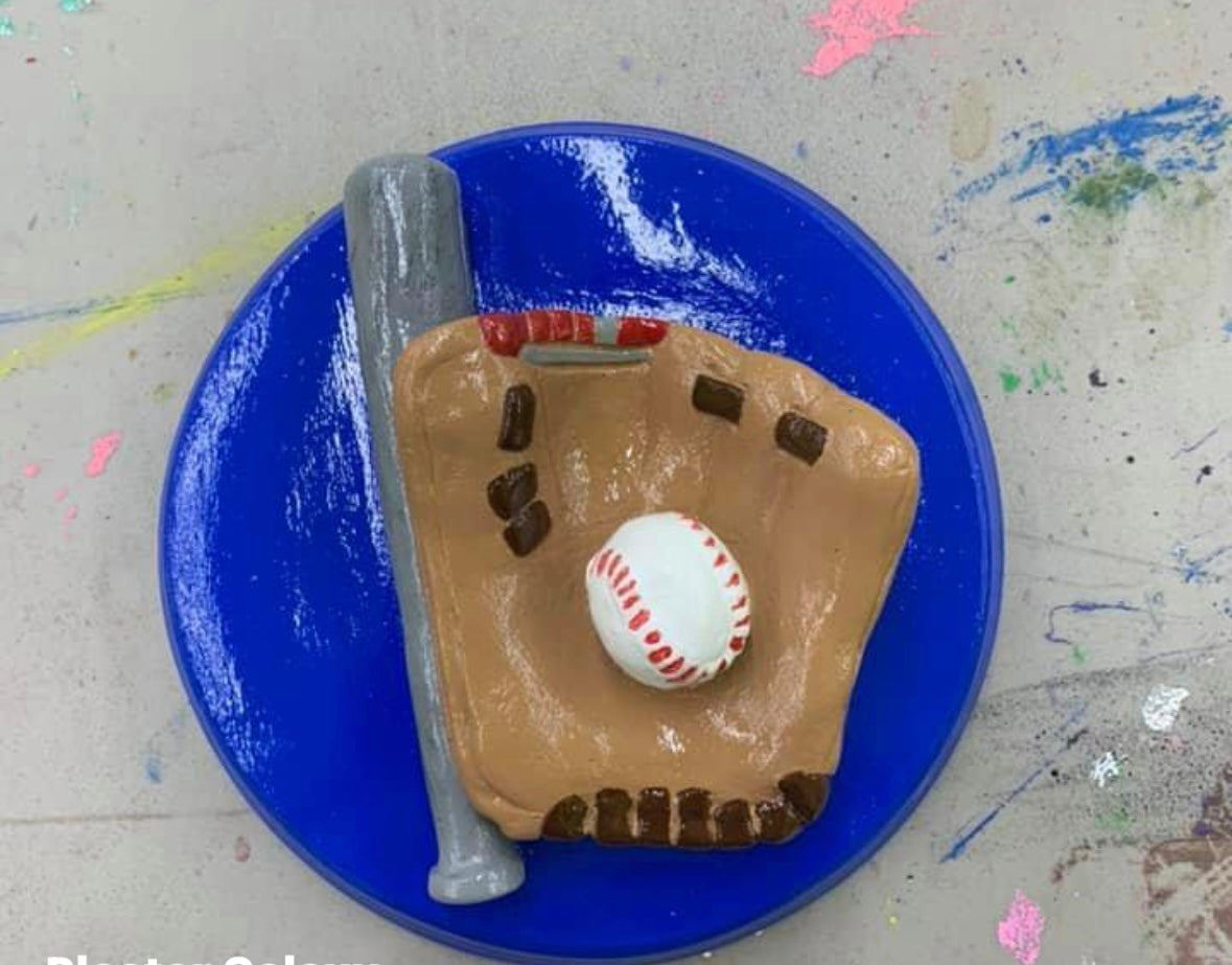 Baseball glove bat ball