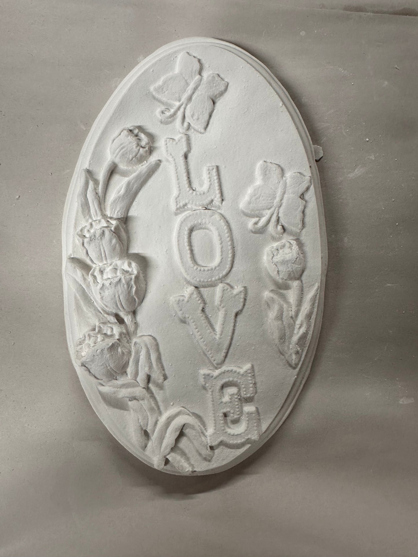 Oval love butterflies