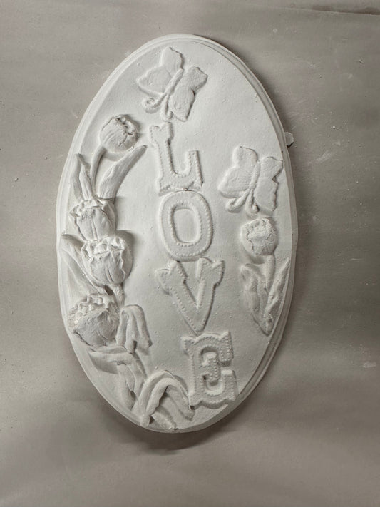 Oval love butterflies