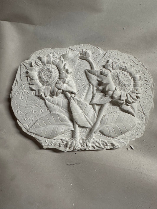 Sunflower oval plaque