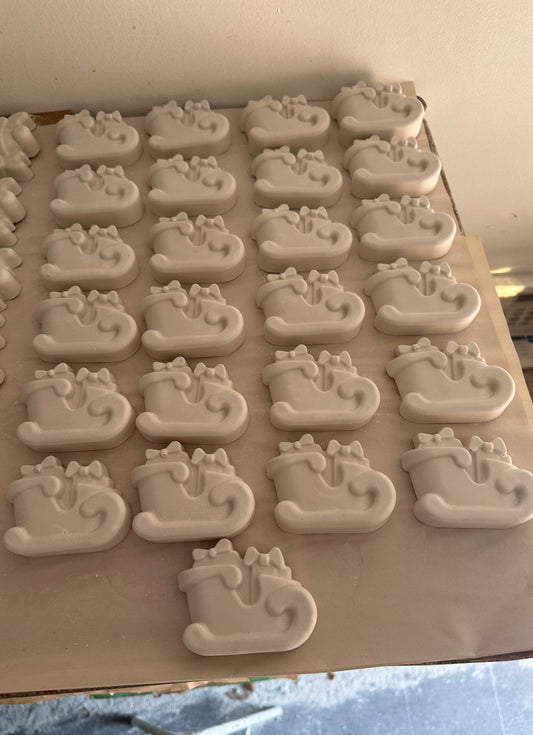 Sleigh presents ornament