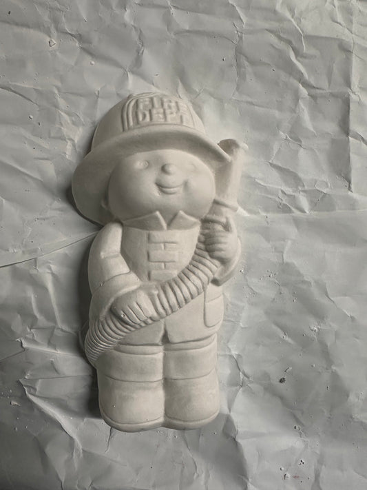 Fireman boy plaque