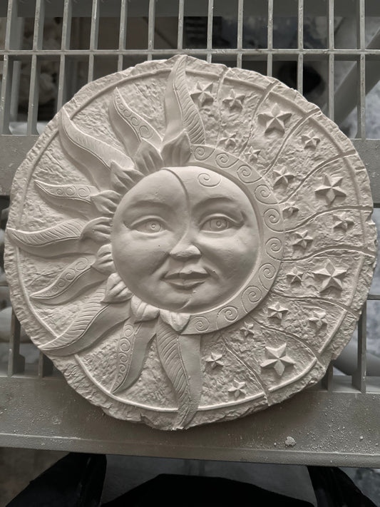 Sun moon stars plaque