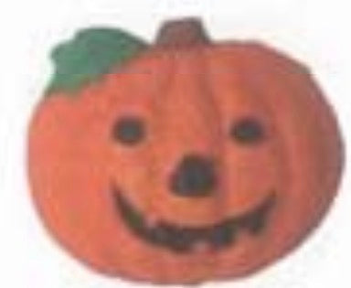 Pumpkin face plaque