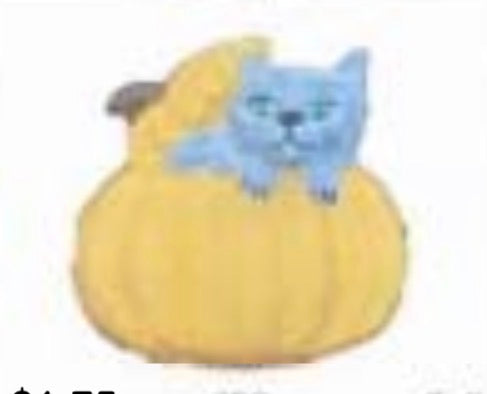 Cat in pumpkin